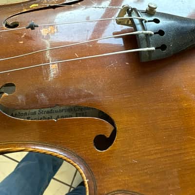 Stradivarius 4/4 violin made in France mid 20th century image 13