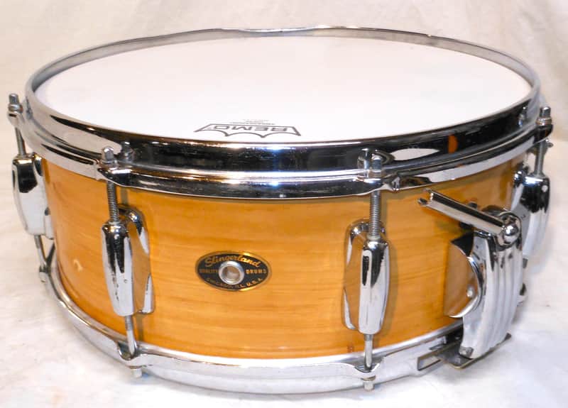 Vintage 1957 Slingerland 5.5x14" Knotty Pine Solid Maple Snare Drum image 1