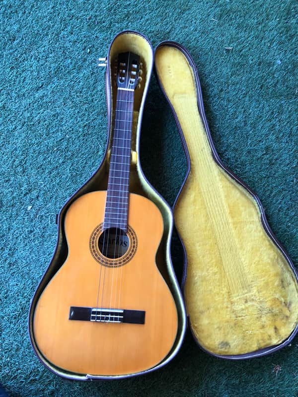 Carlos Model No. 228 1978 Classical Guitar Made in Korea 1978 w/ Original Case image 1