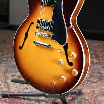 Gibson ES-335 50s Electric Guitar - Vintage Tobacco Burst with Hardshell Case image 4