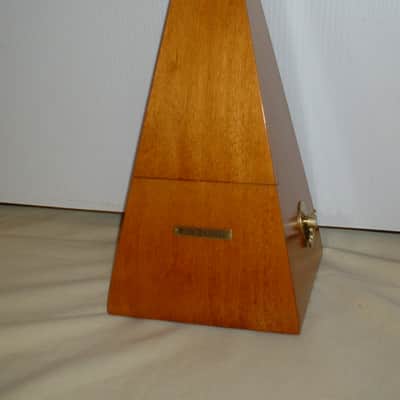 Fully Restored Vintage Seth Thomas Metronome No 7 Mid 1960s Honey Maple, Serviced, Solid Brass Trim image 1