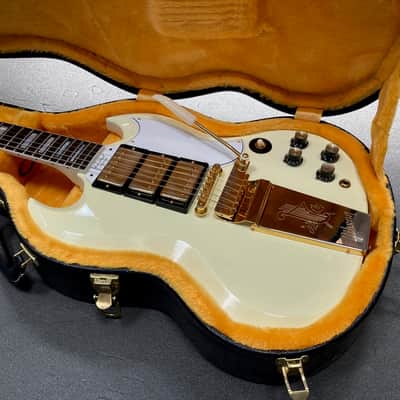 Gibson Custom Shop '63 Les Paul SG Custom Reissue With Maestro 2020 - Present - Classic White image 24