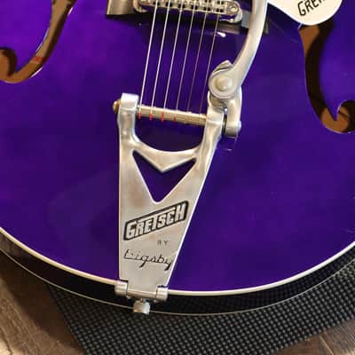 2020 Gretsch G6120SH Brian Setzer Hot Rod Semi-Hollow Electric Guitar Purple Metallic + OHSC image 5