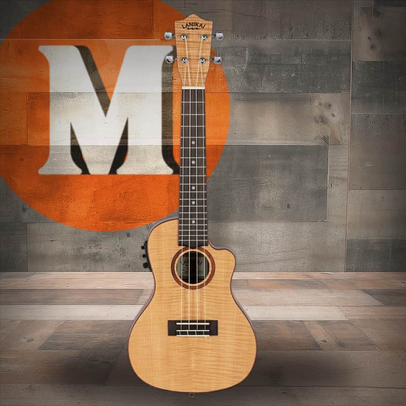 Lanikai Flame Maple Concert Cutaway A/E Ukulele w/ Kula Preamp (FM-CEC) image 1