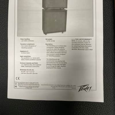 Peavey Valveking Slant 4x12 speaker cab black image 9