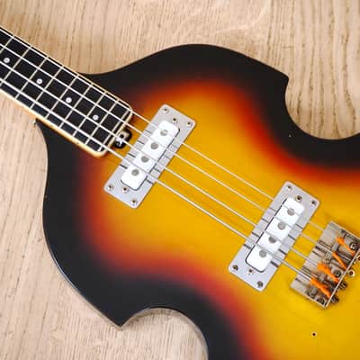 1965 Vox Model V-232 Solid Body Electric Violin Bass Guitar 100% Stock w/ohc image 7