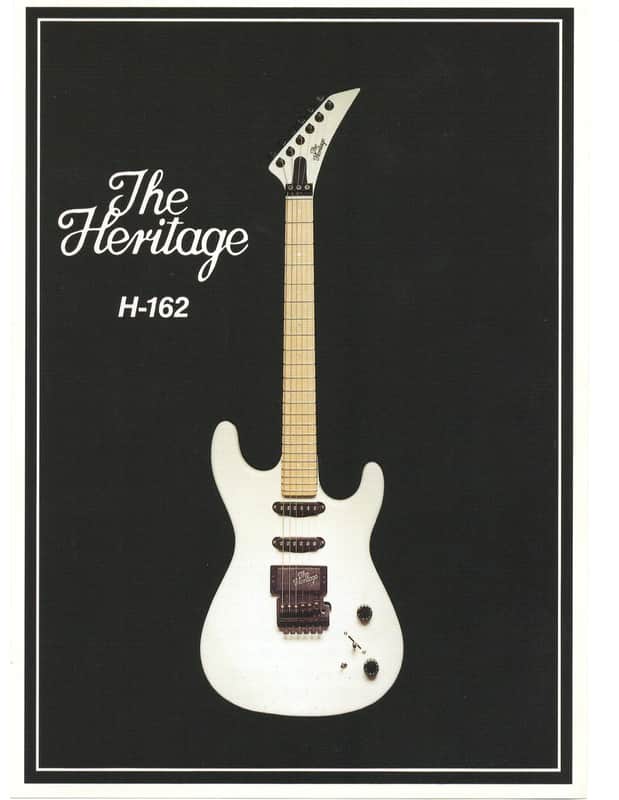 Heritage Guitars- H-162, promotional print/cut sheet, 1988 image 1