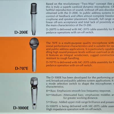 Vintage 1970's AKG D 1000E Cardioid Dynamic Microphone w accessories # 3 image 2