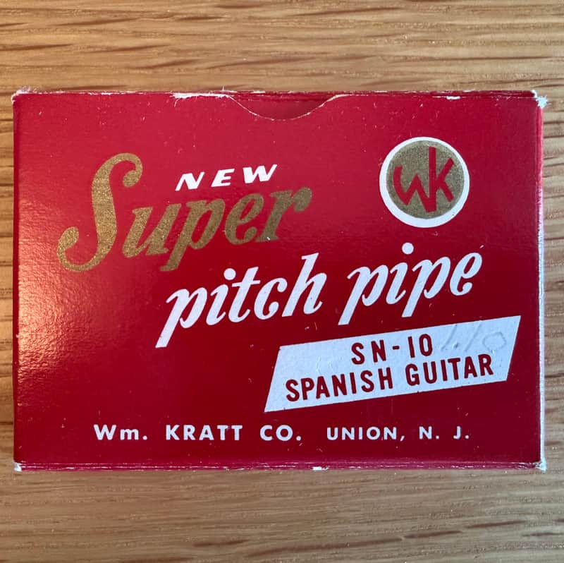1950s Wm. Kratt SN-10 New Super Pitch Pipe – Spanish Guitar – Original Box image 1