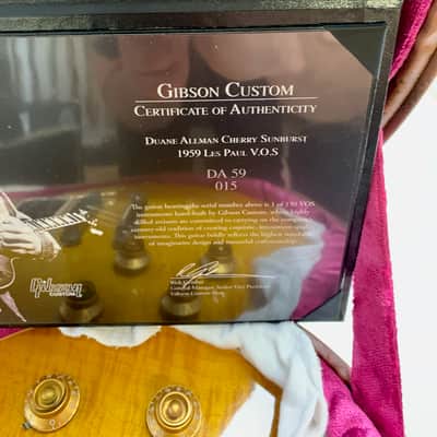 Gibson Custom Shop Duane Allman '59 Les Paul Standard 2013 VOS Double Dirty Lemon Burst image 21