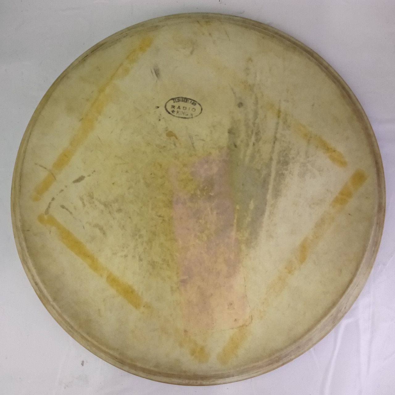 Slingerland Radio King 16" Calf Skin Floor Tom Drum Head Vintage 50s Batter/Reso — main photograph