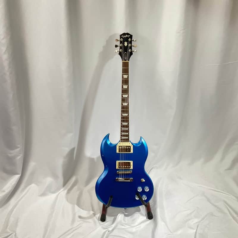 Epiphone SG Muse Electric Guitar 2020 - 2025 - Radio Blue Metallic image 1