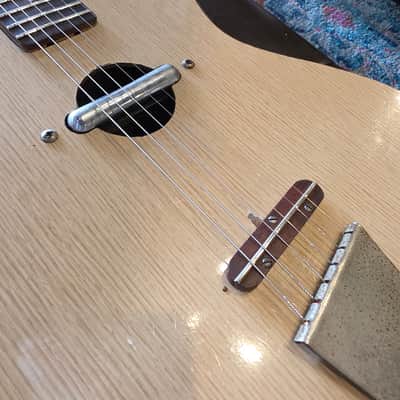 1965 Danelectro 5015 Convertible - Hollowbody Electric Acoustic Guitar - White image 11