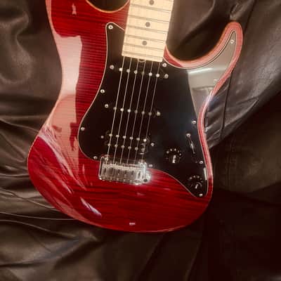 Suhr Pro Series-S4 2010 - Trans Red Flame image 1
