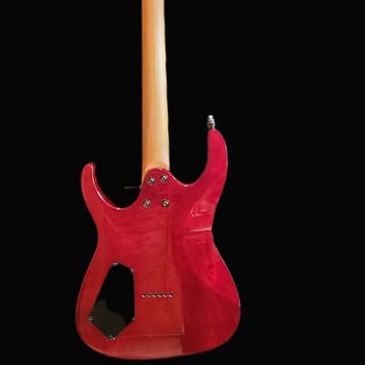 Leo Jaymz Monsoon Deluxe Electric Guitar – Burl & Resin Finish + Case – Pro Setup image 7