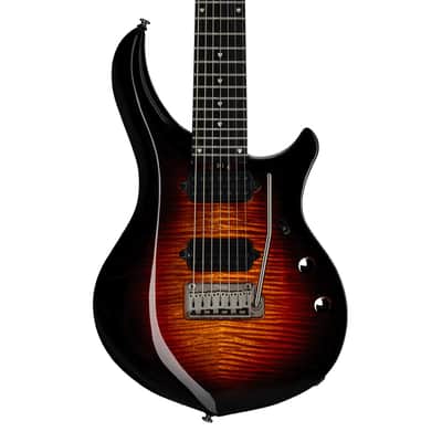 Sterling by Music Man Majesty 7 DiMarzio 7-String Guitar - Tiger Eye - Open Box image 1