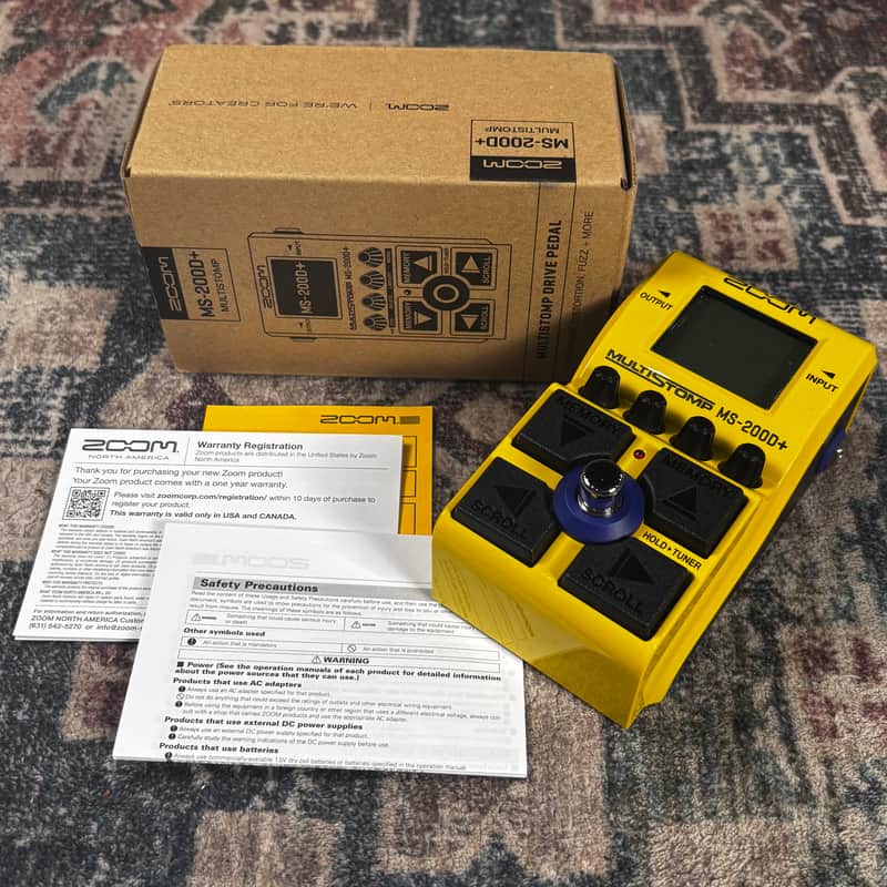 Zoom Multi-Stomp MS-2000+ Multi -Effect Guitar Effect Pedal w/ Box! image 1