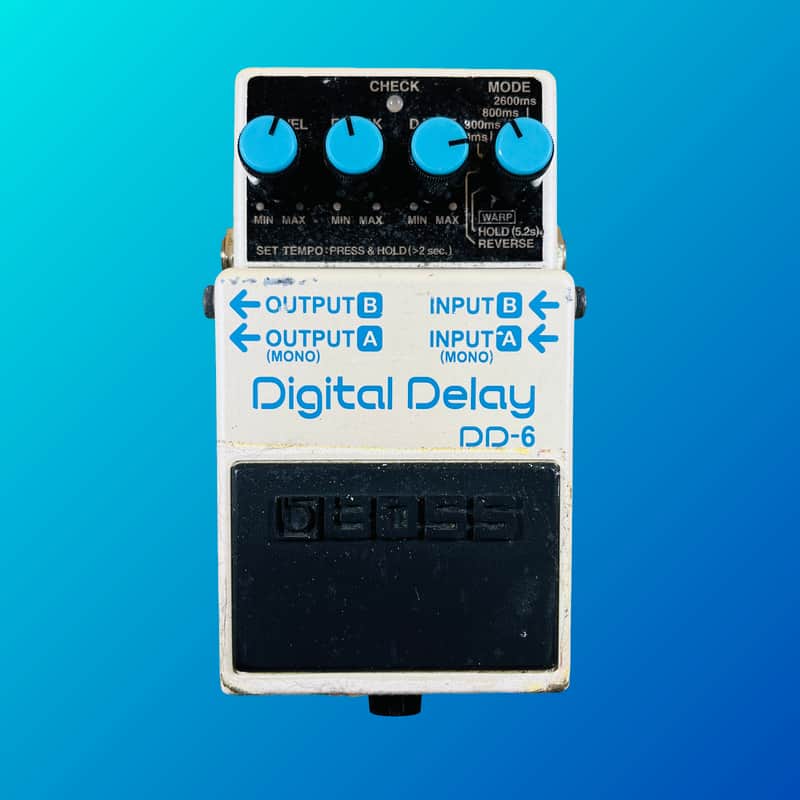 Boss DD-6 Digital Delay (Dark Gray Label) 2002 - 2008 White