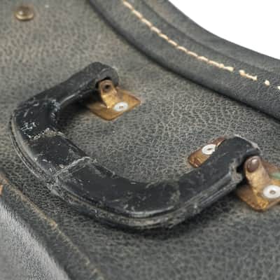 Gibson J200 Case Black with Yellow Lining 1960s image 5