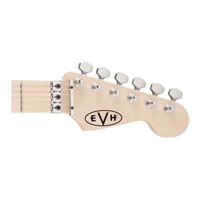 EVH Striped Series High-Powered and High Performance 6-String Electric Guitar (Right-Handed, Black with Yellow Stripes) image 6