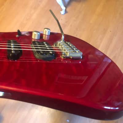 Washburn USA Custom MG-120 1995 Trans Red | Reverb