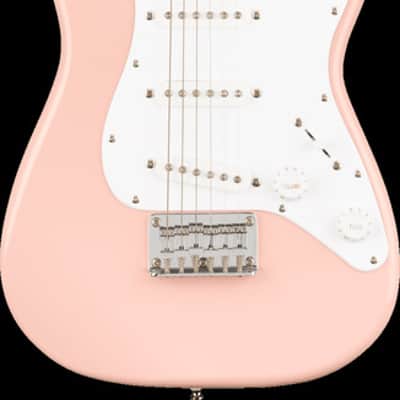 Fender Squier Mini Stratocaster Shell Pink Short-Scale Electric Guitar Bild 1