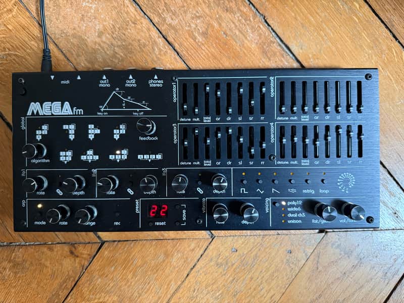 Twisted Electrons MEGAfm Desktop 12-Voice Synthesizer 2020 - Present - Black image 1