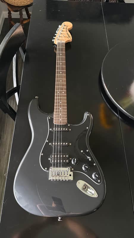 Squier Affinity Series Stratocaster  2023 - Charcoal Frost Metallic with Indian Laurel Fingerboard image 1