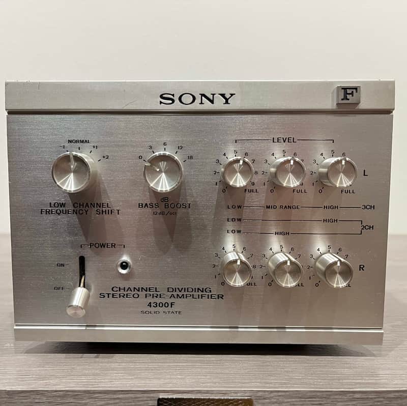 SONY ソニー TA-4300F チャンネル分割ステレオプリアンプ 清掃済み SONY ソニー TA-4300F チャンネル分割ステレオプリアンプ 清掃済み