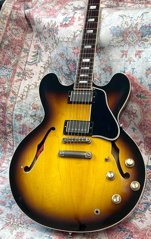 Gibson Memphis Custom '63' Block Inlay 335 2008 - Vintage Sunburst