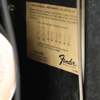 Fender Pro Reverb 2x12 Silverface Owned by Frank Iero image 8