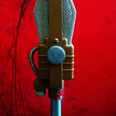 Vintage RARE 1940's Airline / Electro-Voice V-1 Ribbon Velocity Microphone w 423 model stand PROP image 12
