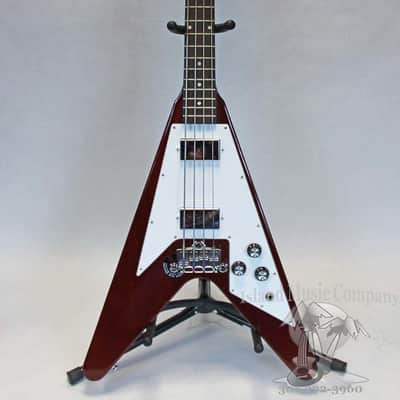 Gibson Flying V 4 String Bass Guitar Cherry Finish with Hardshell Case image 4