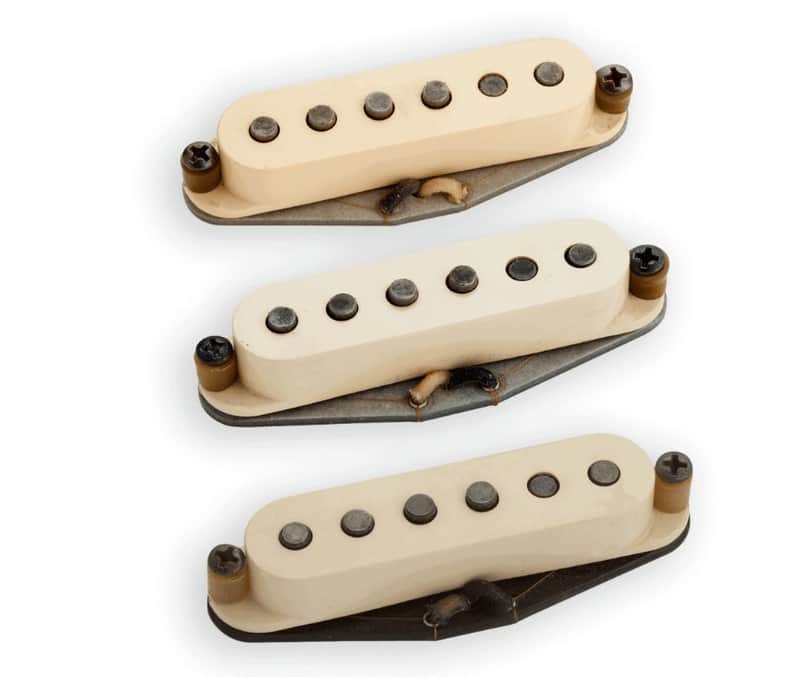 Seymour Duncan Antiquity II™ Surfer Strat Vintage 60's Pickup Set - White Cover Aged image 1