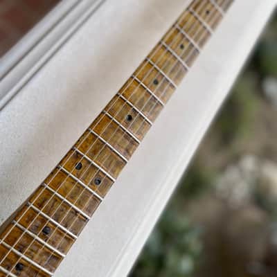 MJT Stratocaster Hardtail with Fender Jimi Hendrix Neck “Daphne Blue Heavy Relic” image 8