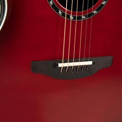 Ovation Electric Acoustic Guitar Pro Series Standard Balladeer 2771AX - Solid A-Grade Sitka Spruce Top - Deep Contour Lyrachord Body - Strings Adamas Nuova Coated - Cherry Burst - 2771AX-CCB-G image 7