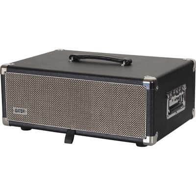 Gator GR-RETRORACK-3BK Rack en bois 3U vintage amp noir image 1