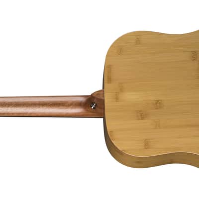 LUNA Woodland Bamboo Dread Acoustic Guitar NEW w/ Case image 3