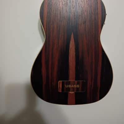 Kala UBASS-EBY-FL U-Bass Striped Ebony Fretless Ukulele Bass 2010s - Natural image 5