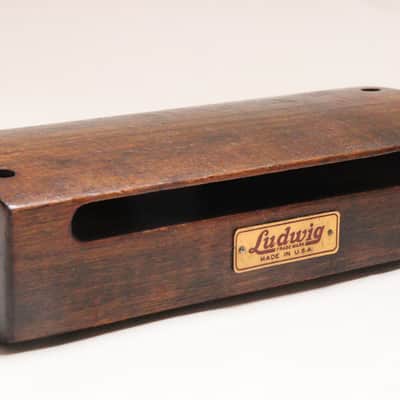 Ludwig Wood Block & 6" Triangle, Both with Logo, Traps Era 1920s-30s / INSPECTED & TESTED image 6