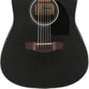 Ibanez PF5412WKH Dreadnought Acoustic Guitar in Weathered Black Open Pore Top, Open Pore Natural Back and Sides
