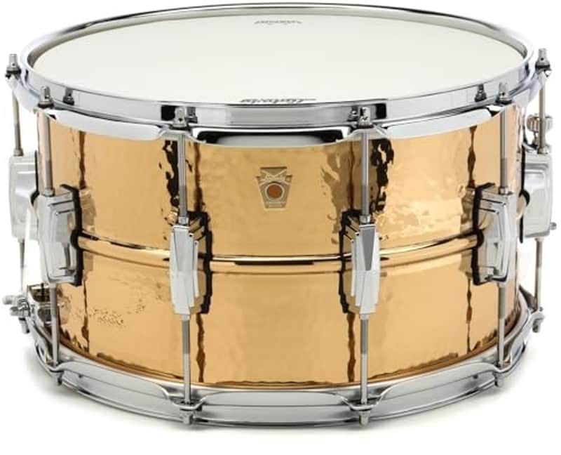 Ludwig Hammered Bronze Snare Drum - 8 x 14-inch - Polished (LB508K) image 1