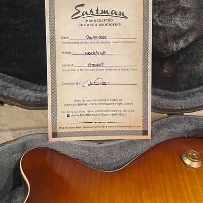 Eastman SB59/v-GB Antique Varnish Series Solid Body Single Cutaway 2010s - Goldburst image 16