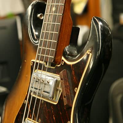 Maxitone 4-String Vintage Bass Made in Japan Pre-Ibanez Twin Pickup Early 1960s - Sunburst image 9