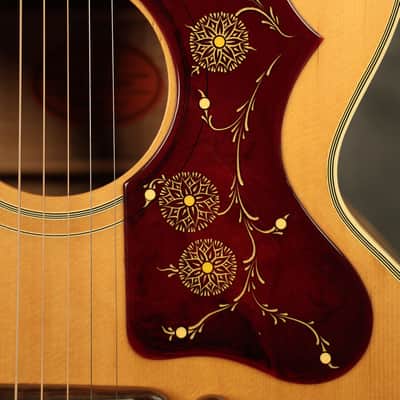 1962 Gibson J-200 Natural/BLONDE with highly figured flame maple back + sides image 5