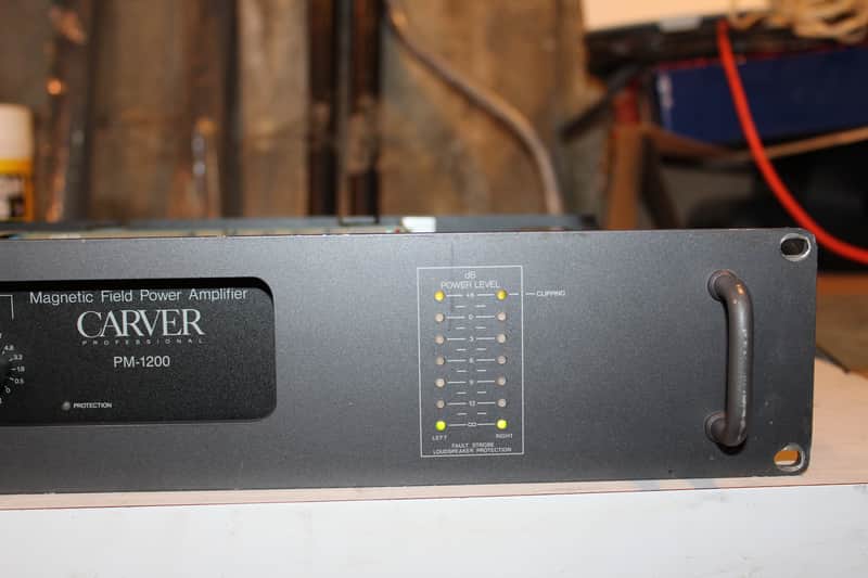 Carver Power Pm1200 Magnetic Feild Amplifier Tested & Works Fine