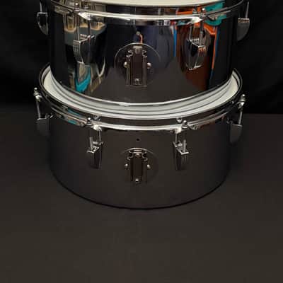 Ludwig Timbales 13" and 14" 1979 - Chrome Over Steel image 6
