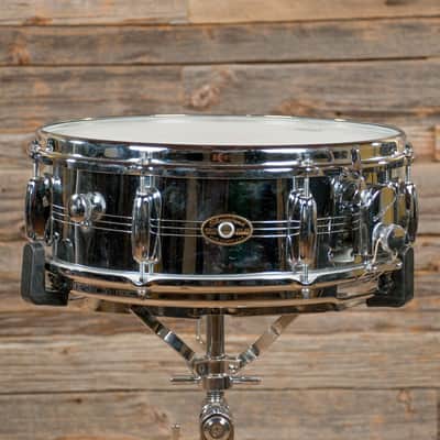 Slingerland No. 130 Gene Krupa Sound King 5x14" 8-Lug Chrome Over Brass Snare Drum 1963 - 1977