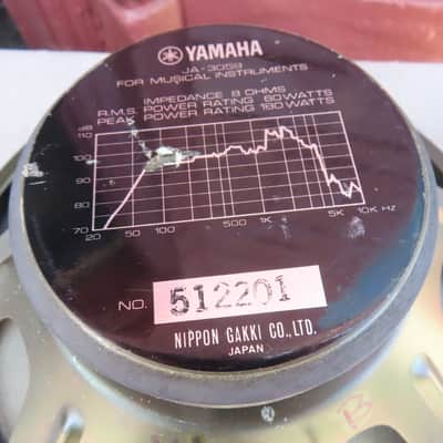 YAMAHA JA-5038 12'' 8 OHM SPEAKER SET SUBWOOFER STEREO SYSTEM RARE! JAPAN image 9