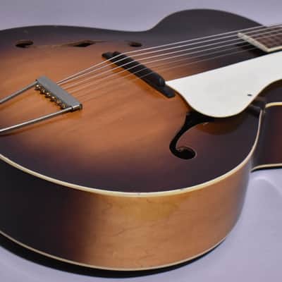 c.1960's Airline N-2 Acoustic Archtop Sunburst image 9
